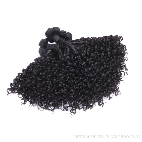 Li&queen Hair 10A Grade Virgin Brazilian Cuticle Aligned Pissy Curl Double Drawn Hair Extensions